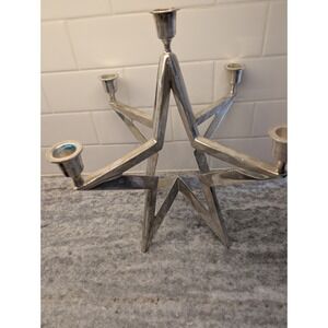 VTG Restoration‎ Hardware Star Silver Plated Candelabra, Made In India